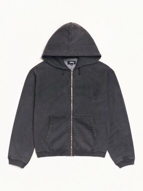 STUSSY FADED GRAPHIC ZIP HOODIE